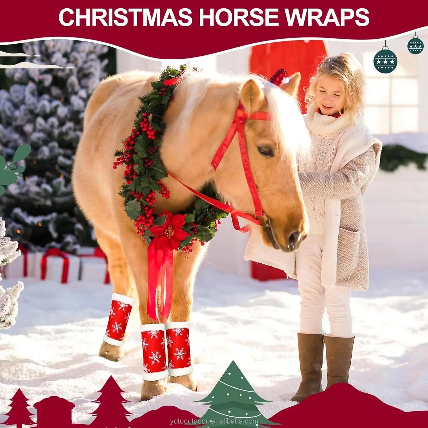 Christmas Best Sellers Customized Winter Equestrian Horse Rug @ghoddosh.com
