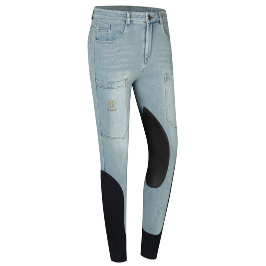 Professional Men's Equestrian Pants , Anti-Slip Horse Riding Jeans Ghoddosh 