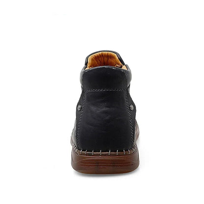 British Style  Comfortable Leather Ankle Boots For Him @ghoddosh.com