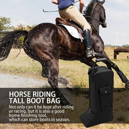 Equestrian Portable Boot Storage Bag Dustproof ,Waterproof  Cloth Riding Boot Bag - Ghoddosh