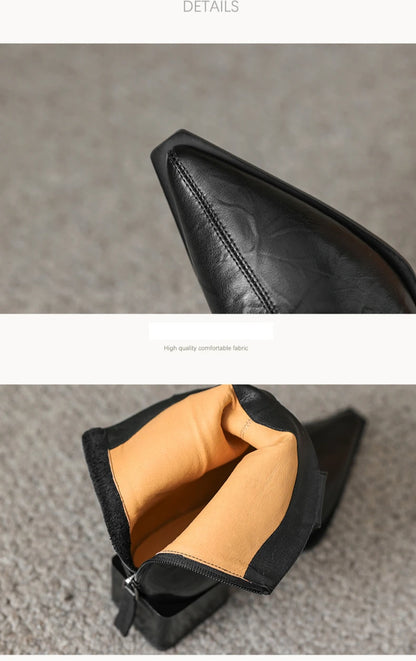 2025 Pointed Toe Women Western Cowgirl Boots - Ghoddosh