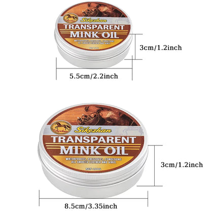 Mink Oil Saddle Conditioner – Transparent Leather Care Cream for Saddles, Tack, Boots and Equestrian Gear - Ghoddosh