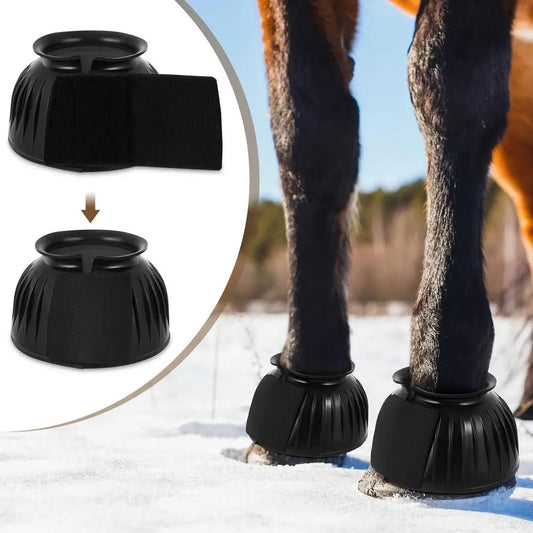Rubber Bell  Horse Boots   2pcs Soft Equine Protective Boots - Ghoddosh