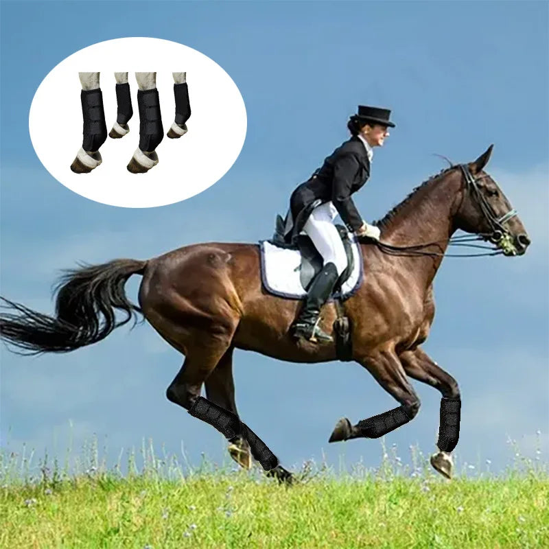 Shock-Absorbing Horse Legging Boots – Soft, Anti-Collision Equestrian Protective Gear