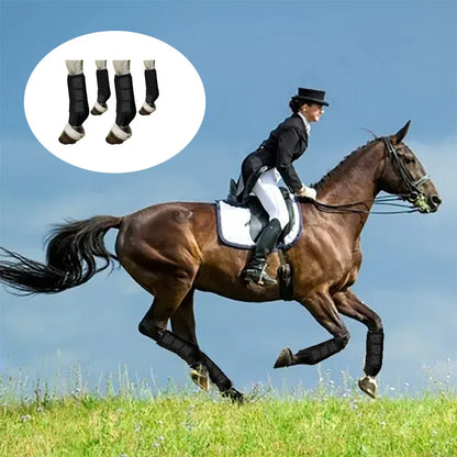 Shock-Absorbing Horse Legging Boots – Soft, Anti-Collision Equestrian Protective Gear