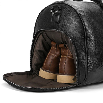 Luxury Genuine cow Leather Equipment Travel Bag - Ghoddosh 