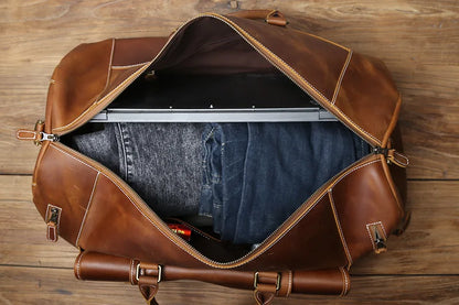 Vintage Genuine Leather Men's Equipment  Bag - Ghoddosh