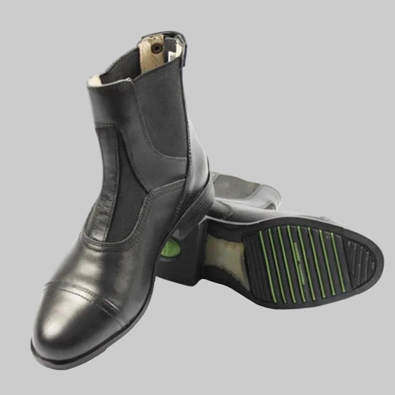 Unisex Equestrian Boots , Cowhide Leather ,Non-Slip, Shock-Absorbing & Breathable Horse Riding  Ankle Boots @ ghoddosh.com
