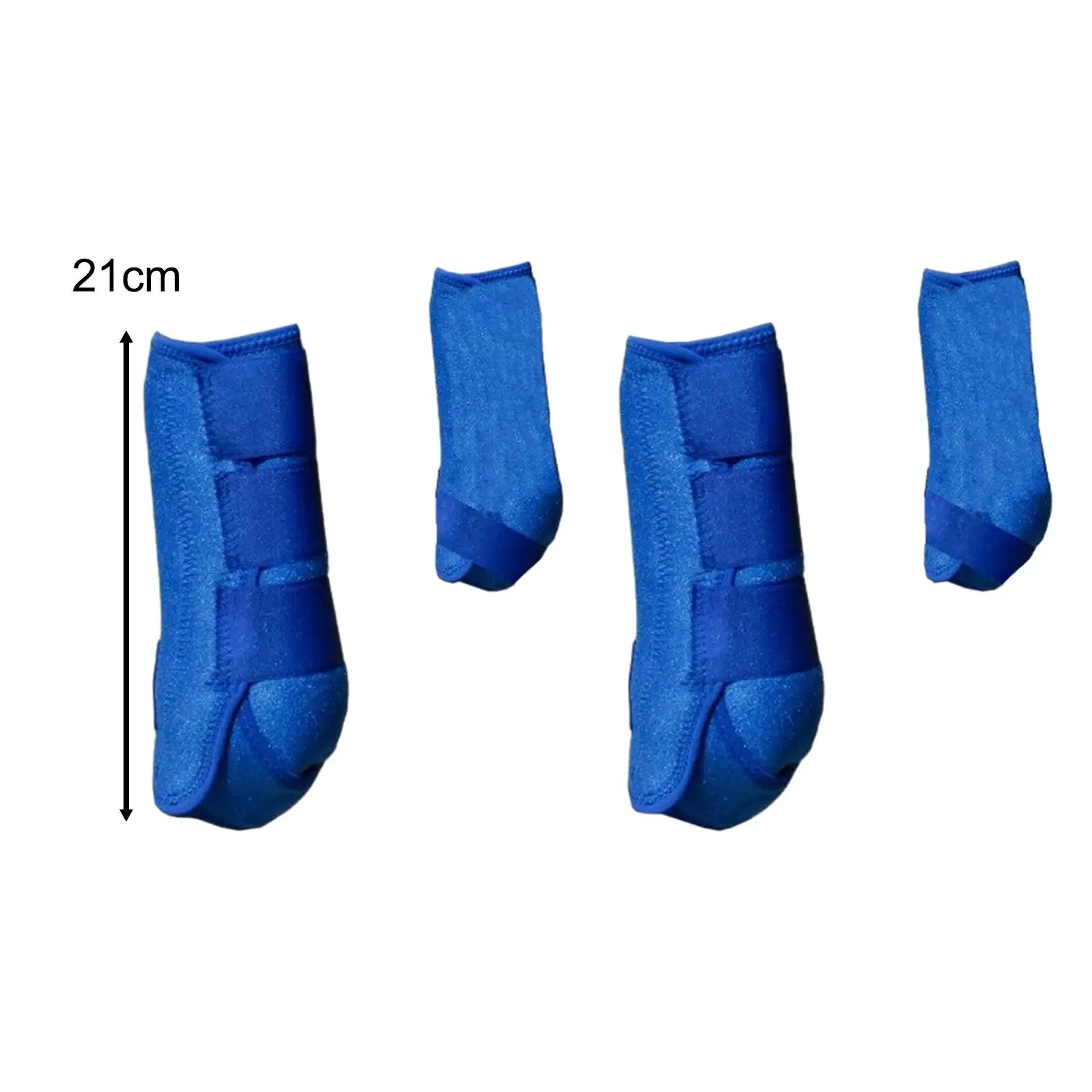 4x Horse Boots  Multifunction Reusable Portable Guard horse Leg Wraps - Ghoddosh