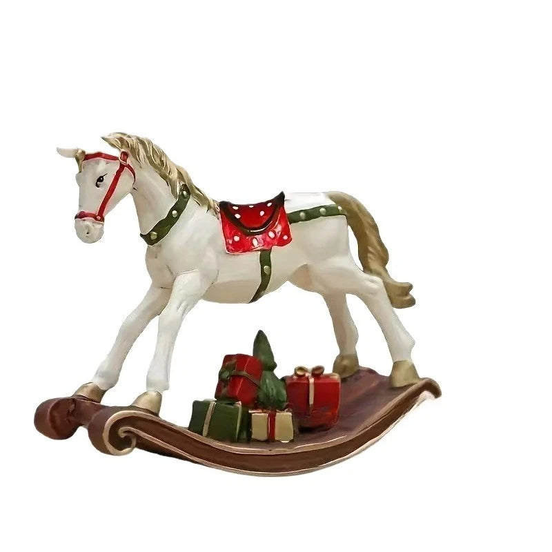 New Christmas Tree Accessories - Red Resin Retro Painted Trojan Horse  Ornaments @ghoddosh.com