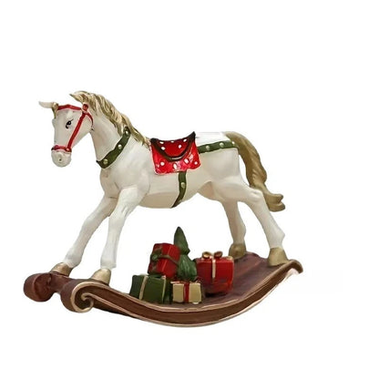 New Christmas Tree Accessories - Red Resin Retro Painted Trojan Horse  Ornaments @ghoddosh.com