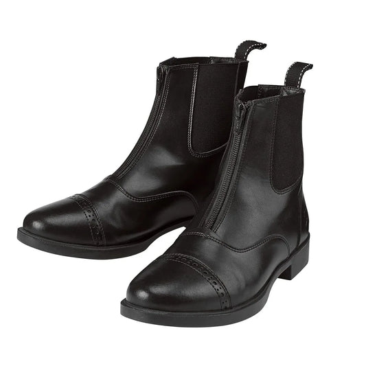 Men New Horse Riding  half Boots Customized High Quality Zipper Shoes - Ghoddosh