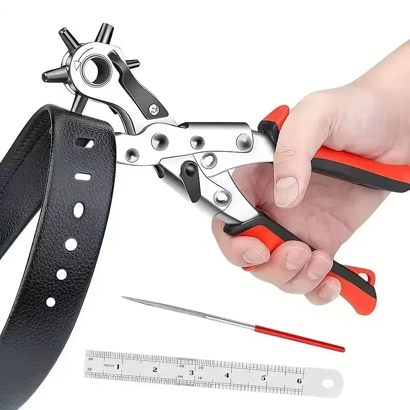 Leather Hole Punch / Leather  Multifunctional  Hole Puncher Crafts Steel Tool @ ghoddosh.com