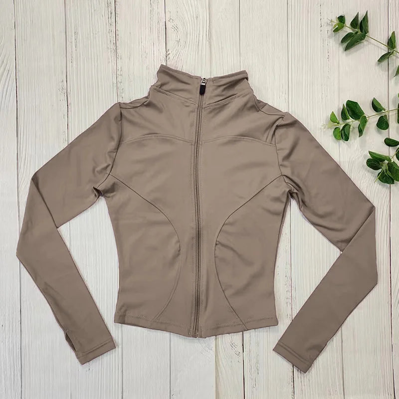 Women's Equestrian Base Layer Jacket – Long Sleeve Zip-Up Competition & Training Top