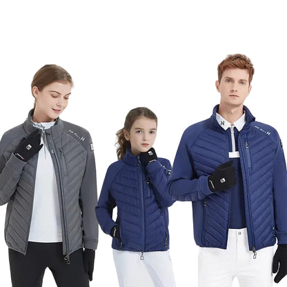 Hello Horse Unisex Equestrian  warm , Lightweight , Horse Riding Training Jacket With Stirrups Zip Shape @ ghoddosh.com