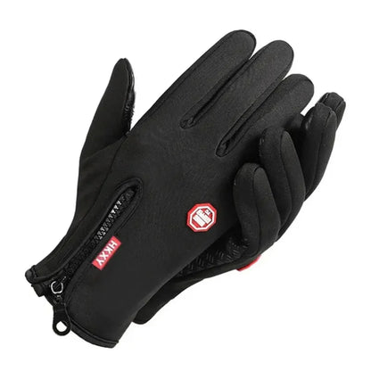 Men's Autumn and Winter Cold Resistant Bicycle Gloves Warm Outdoor Sports Running Camping Skiing Gloves