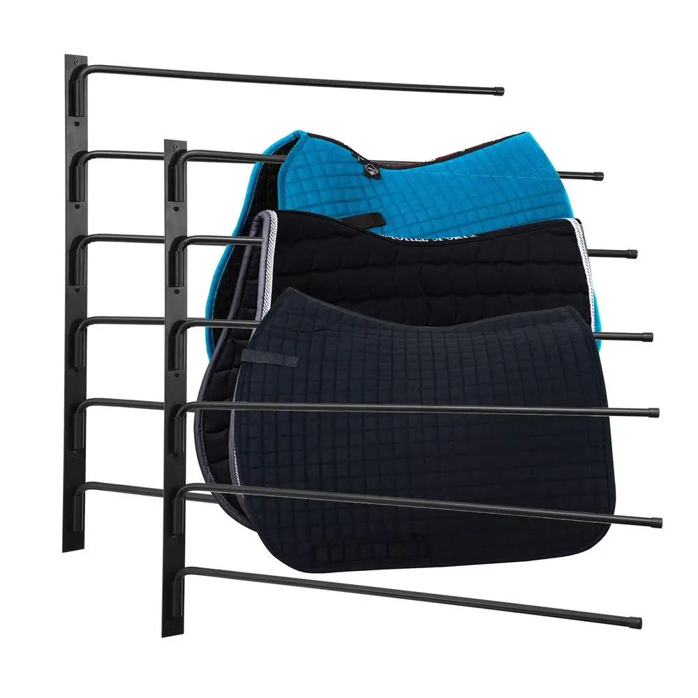 Saddle Rack Wall Mounted Horse Tack Storage , Swinging Blanket Rack