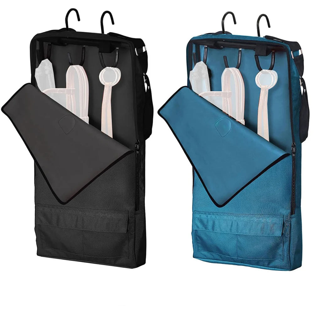 Portable Waterproof Horse Harness Storage Bag With 3 Hooks Rack / Stay Organized Horse Tote Holster Bag  ghoddosh.com