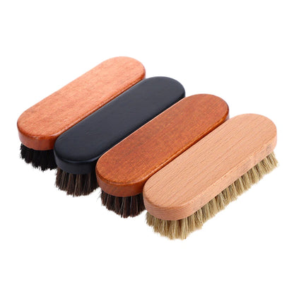 Wooden horse care Hair Polishing And Cleaning Brush