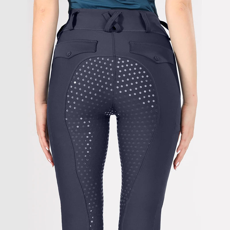 Horse Riding Pants  Women Equestrian  Full Seat Silicone Breeches - Ghoddosh