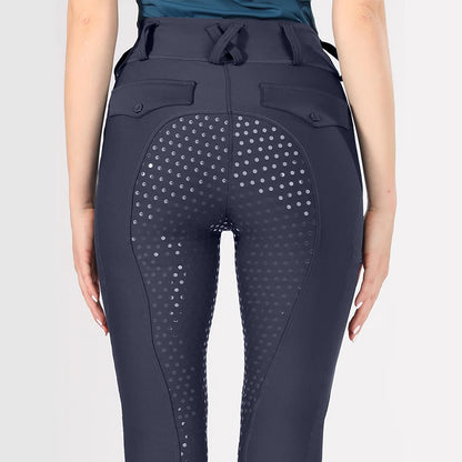 Horse Riding Pants  Women Equestrian  Full Seat Silicone Breeches - Ghoddosh