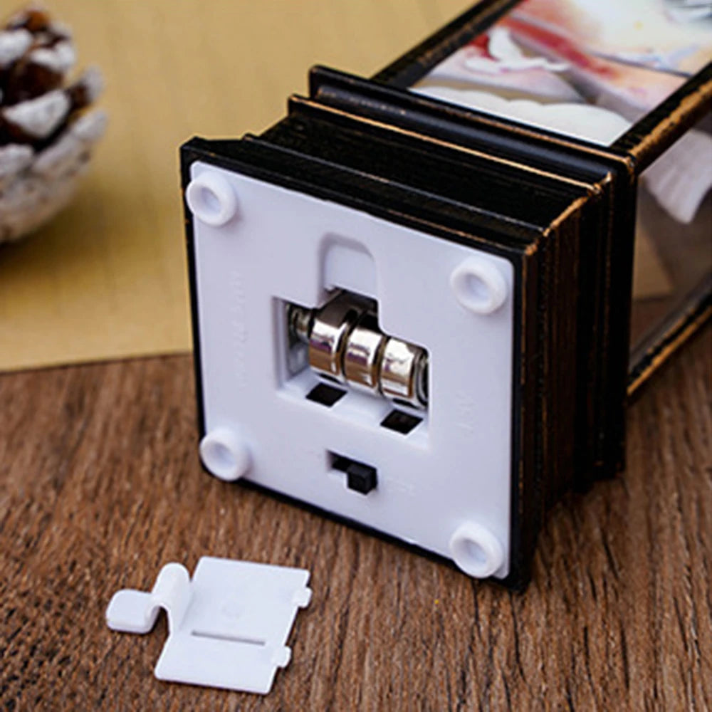 1PC  Christmas Square Wind Light - Night Light Christmas  Desktop Decorative Light Box @ghoddosh.com