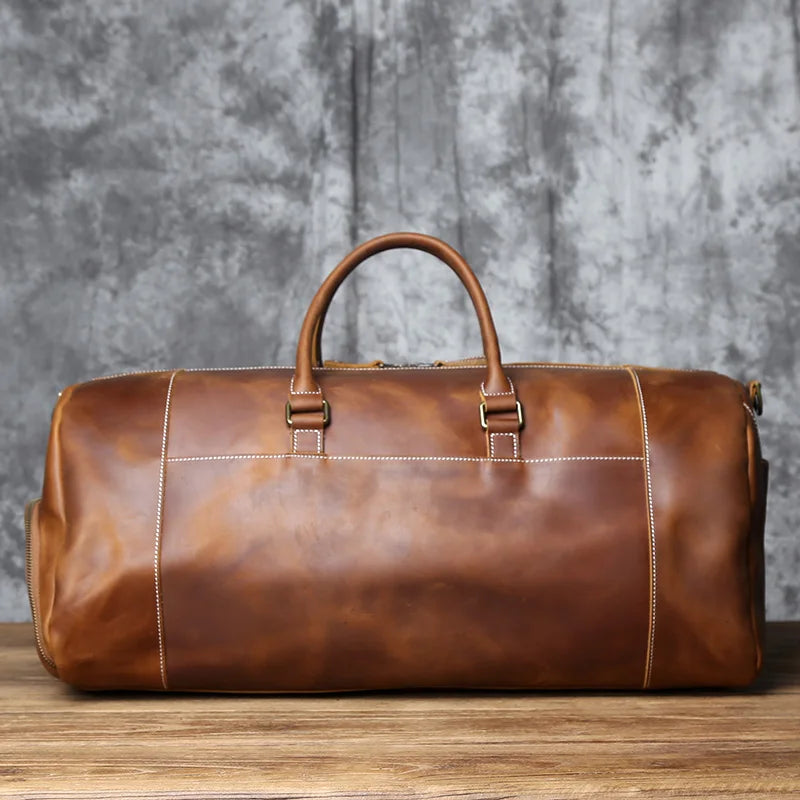 Vintage Genuine Leather Men's Equipment  Bag - Ghoddosh
