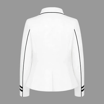  white Children  Horse Riding Blazer  Equestrian Long Sleeve Blazer @ ghoddosh.com