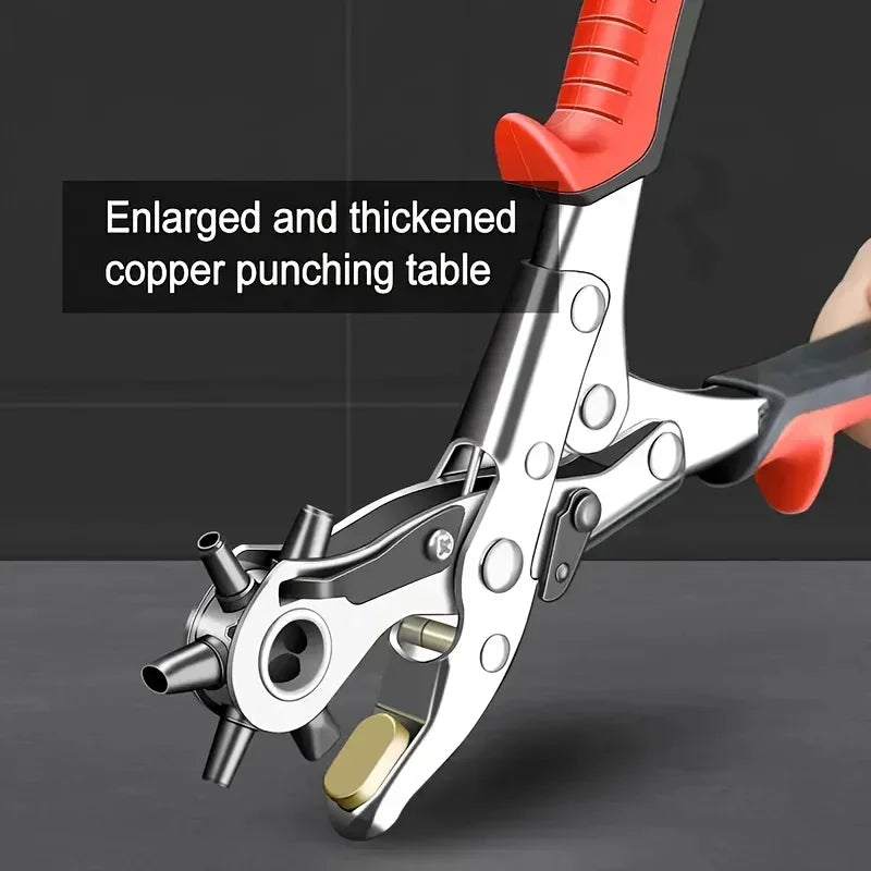 Leather Hole Punch / Leather  Multifunctional  Hole Puncher Crafts Steel Tool @ ghoddosh.com