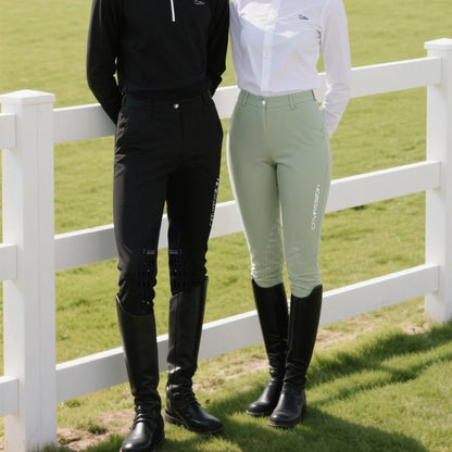 Equestrian Riding Breeches for Women/Men - Horseback Riding Tights with Silicone Knee Patch Grip @ ghoddosh.com