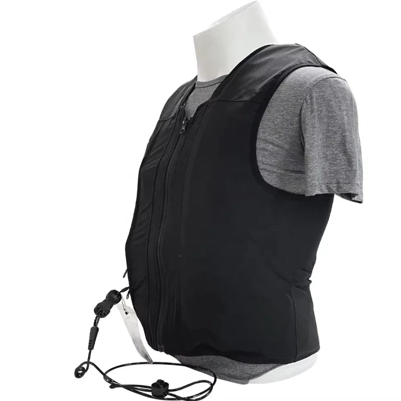 Pro Inflatable Equestrian Air Vest Nylon Spandex Safety Gear for Horseback Riding @ ghoddosh.com 