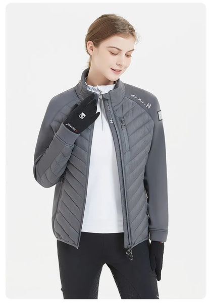 Hello Horse Unisex Equestrian  warm , Lightweight , Horse Riding Training Jacket With Stirrups Zip Shape @ ghoddosh.com