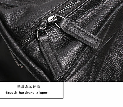 Men's Genuine Leather Handheld Bag, - Ghoddosh