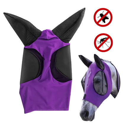 details of Anti-Mosquito Horse Full Face Protection /  Anti-Worms Mesh Mask with Nasal Cover @ ghoddosh.com