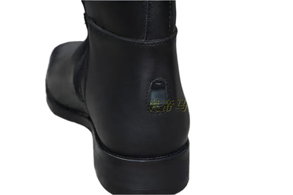 Aoud Full-Leather Equestrian Boots – Unisex Dressage Zip-Up Riding Boots

