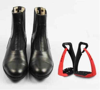 Unisex Equestrian Boots , Cowhide Leather ,Non-Slip, Shock-Absorbing & Breathable Horse Riding  Ankle Boots @ ghoddosh.com