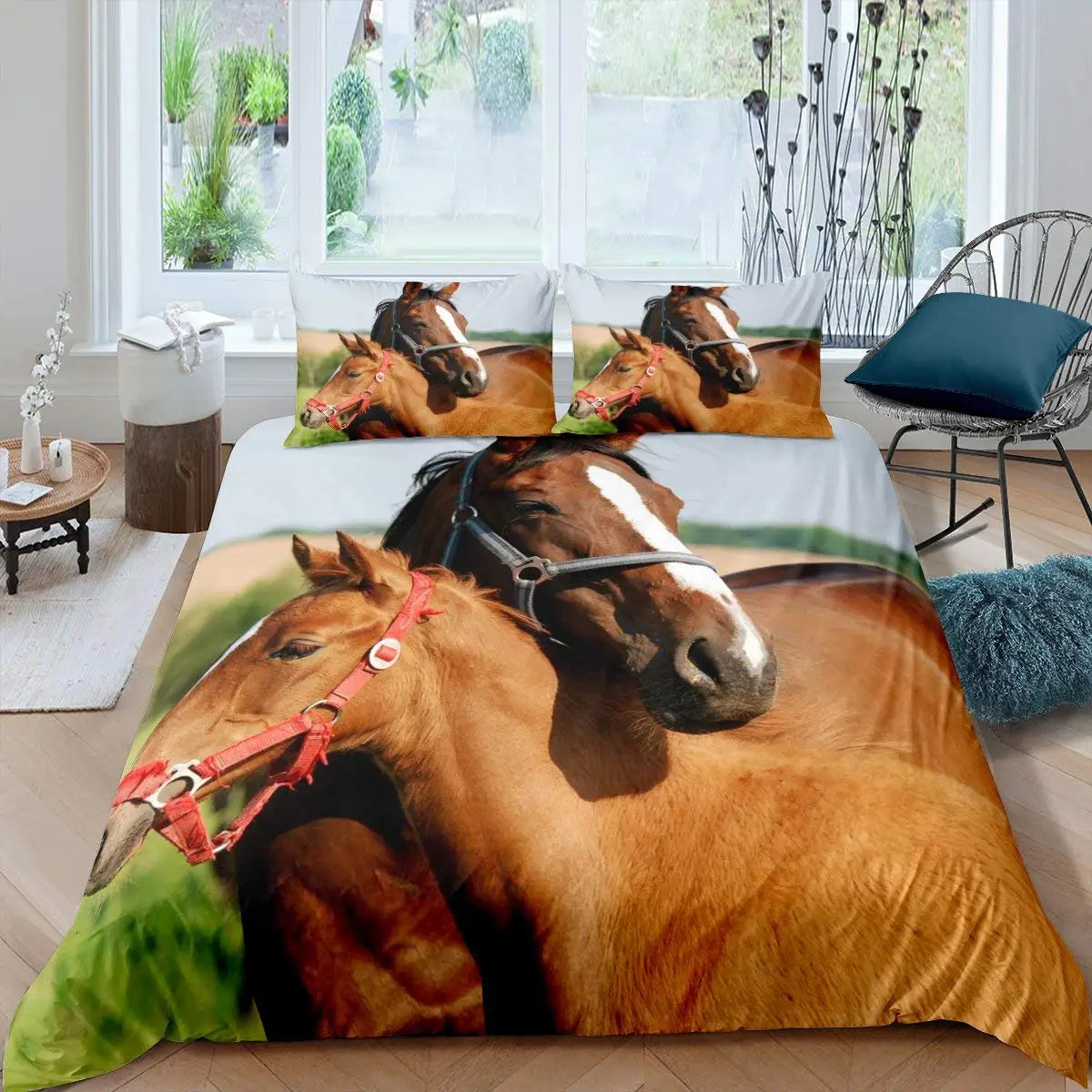 European Style Luxury 3D King Double Bedding Set  Linen Comfortable Duvet Set @ ghoddosh.com