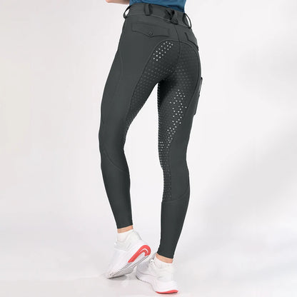 Horse Riding Pants  Women Equestrian  Full Seat Silicone Breeches - Ghoddosh