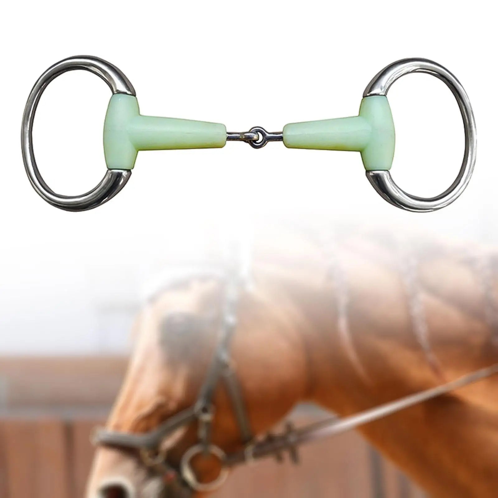 Horse Ring Bit  - Practical Lightweight, Apple Flavor Fragrance , Circle for Track and Field Training - Ghoddosh