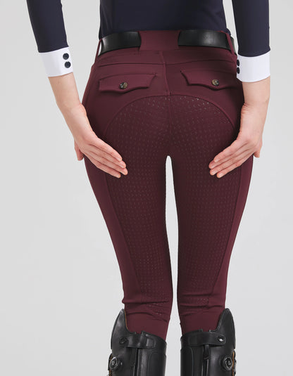 Spring and Autumn Silicone , Horse Riding Pants with Thin Fleece Lining - Ghoddosh