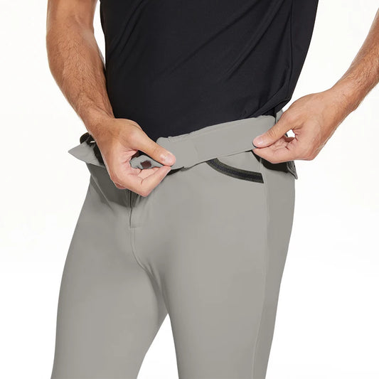 Men Horse Riding Pants  Equestrian Silicone Men Leggings - Ghoddosh