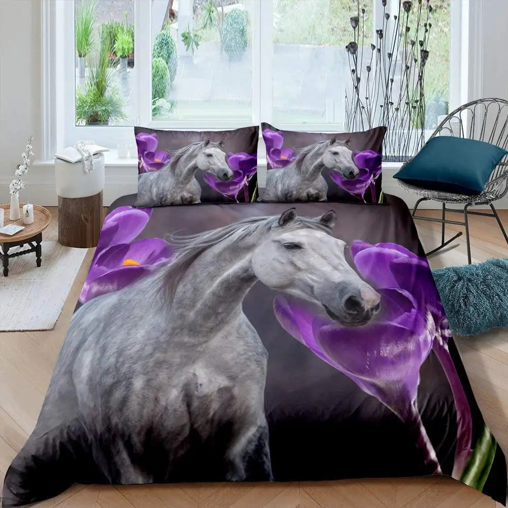 European Style Luxury 3D King Double Bedding Set  Linen Comfortable Duvet Set @ ghoddosh.com
