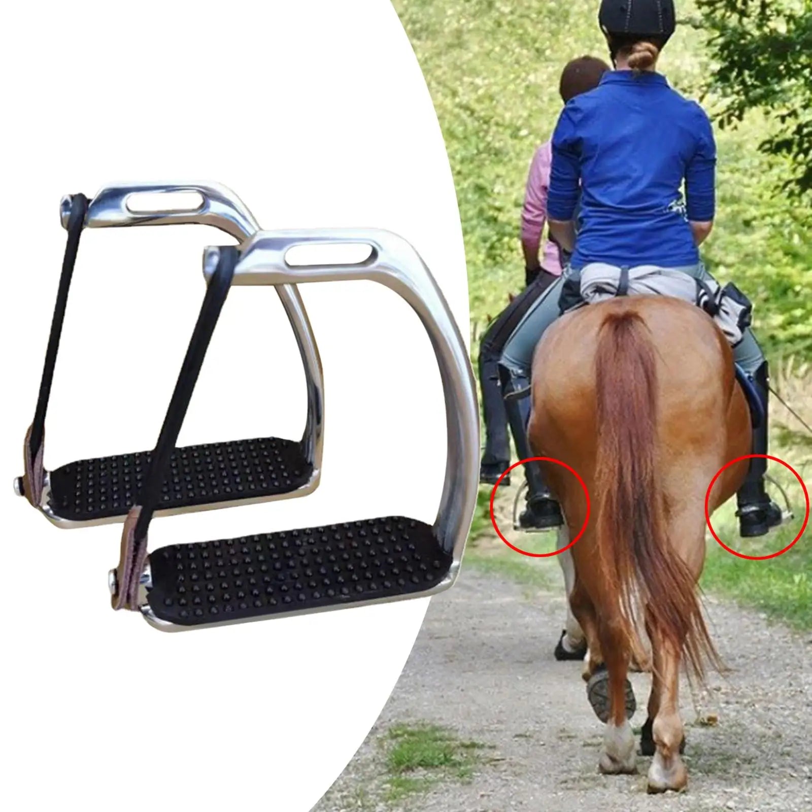 Lightweight Thickening High Strength Equestrian /Horse Riding Stirrups - ghoddosh