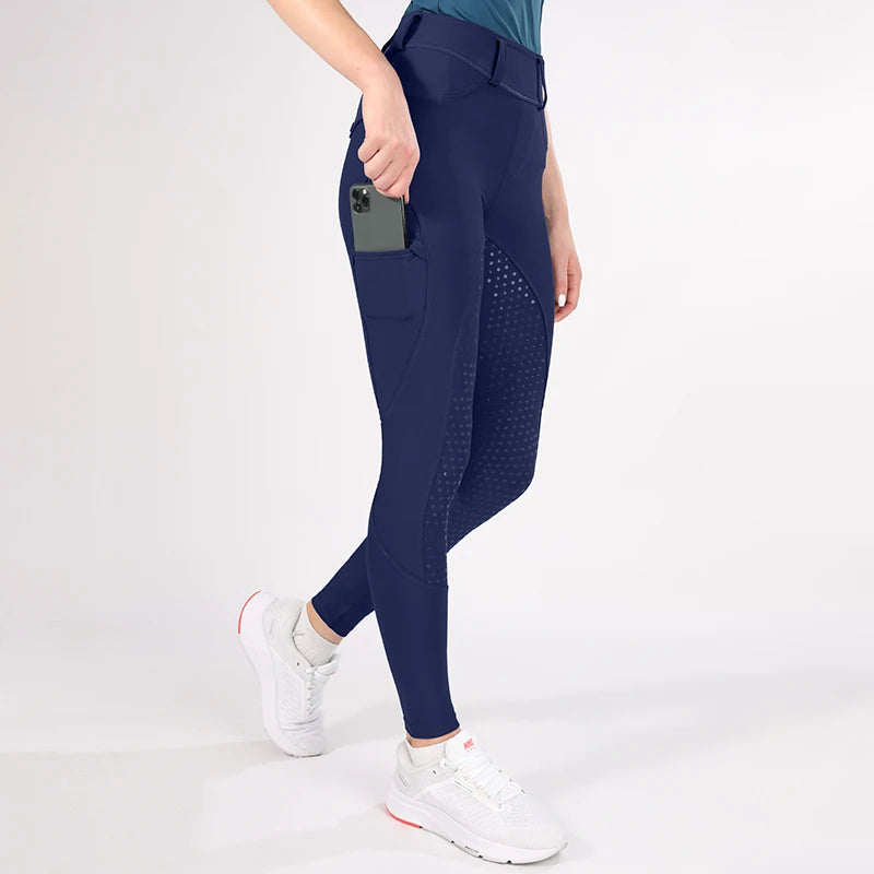 Horse Riding Pants  Women Equestrian  Full Seat Silicone Breeches - Ghoddosh