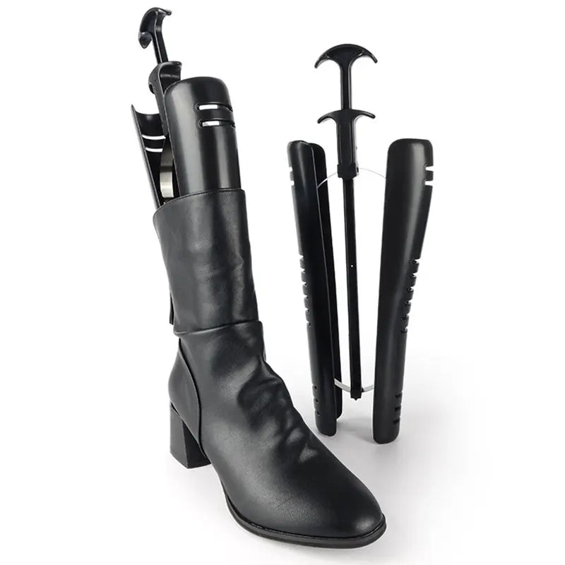 1PC Plastic Long Boot Tree Stand with Hanging Handle - Shoe Organizer & Shaper for Tall Boots @ ghoddosh.com