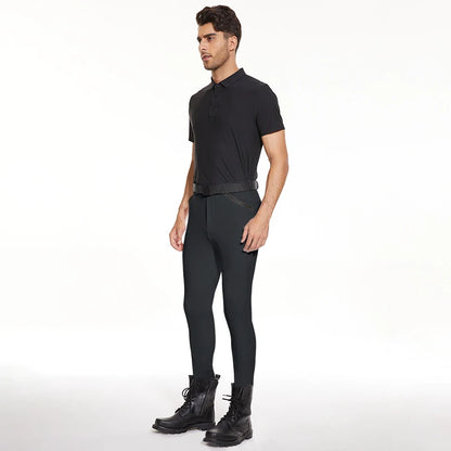 Men Horse Riding Pants  Equestrian Silicone Men Leggings - Ghoddosh