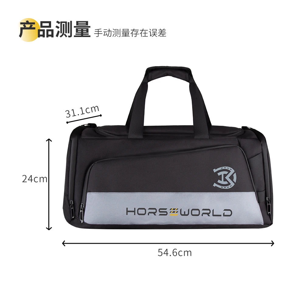 2-in-1 Riding Gear Bag: Convertible Backpack/Crossbody with Individual Pockets for Boots, Helmet & Whip