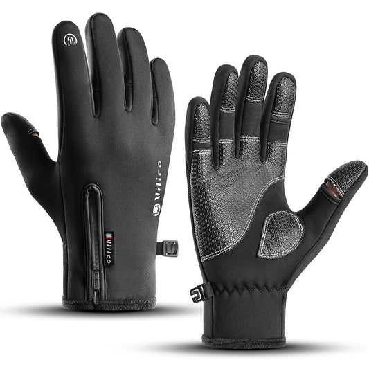 Unisex Winter Warm Outdoor Riding   Non-slip Gloves /  Two-finger Touch Screen  - mobile friendly