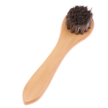Wooden horse care Hair Polishing And Cleaning Brush