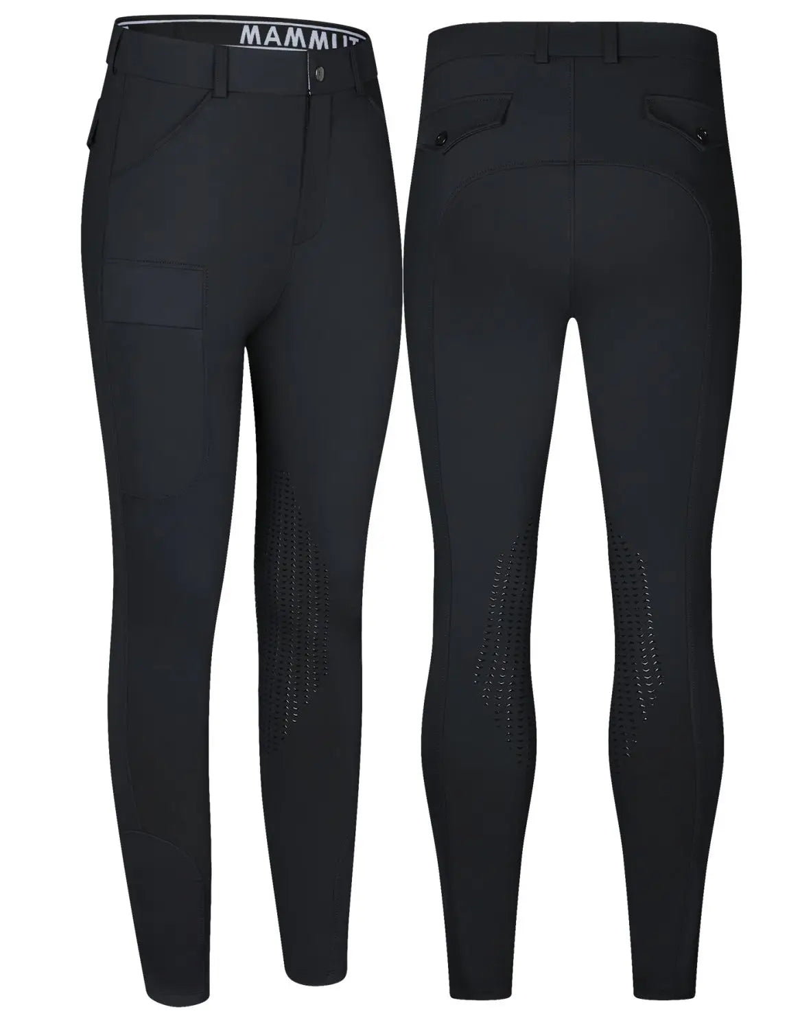 Men’s Silicone Knee Patch Riding Breeches – Breathable, Quick-Dry Equestrian Pants @ ghoddosh.com